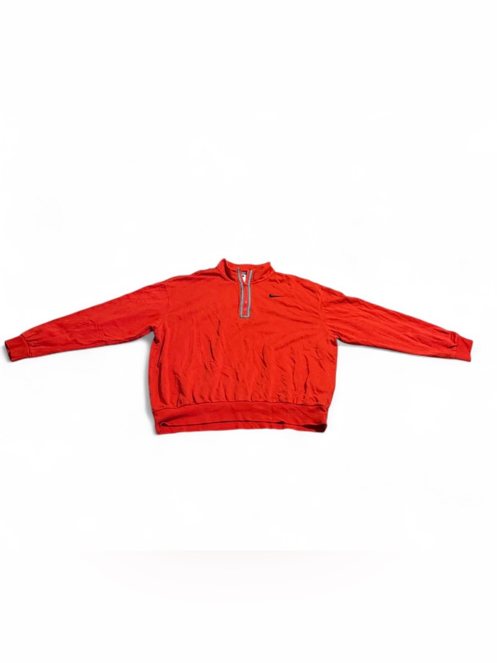 Nike Men’s Bright Red Half-Zip Sweater Pullover